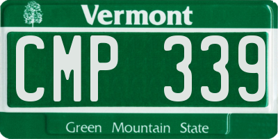 VT license plate CMP339