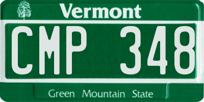 VT license plate CMP348