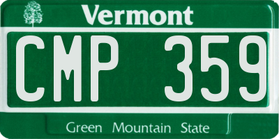 VT license plate CMP359