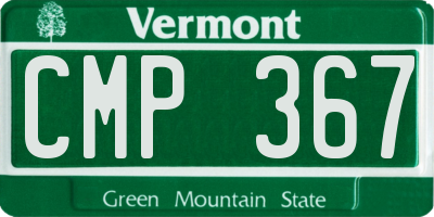 VT license plate CMP367