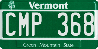 VT license plate CMP368