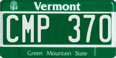 VT license plate CMP370