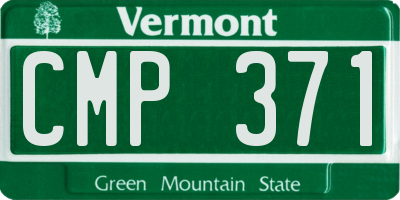 VT license plate CMP371