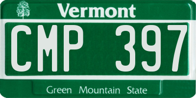 VT license plate CMP397