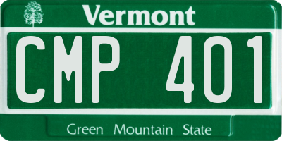 VT license plate CMP401