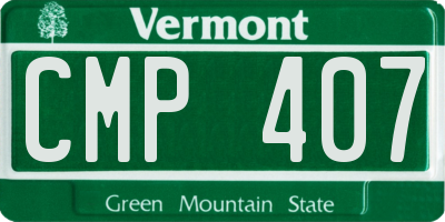 VT license plate CMP407