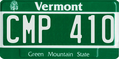 VT license plate CMP410