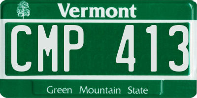 VT license plate CMP413