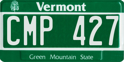 VT license plate CMP427
