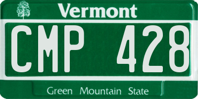 VT license plate CMP428