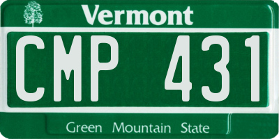 VT license plate CMP431