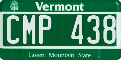 VT license plate CMP438