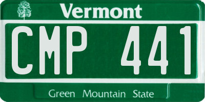 VT license plate CMP441