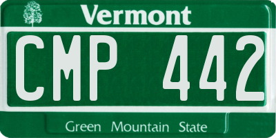 VT license plate CMP442