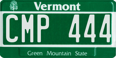 VT license plate CMP444
