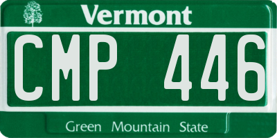 VT license plate CMP446