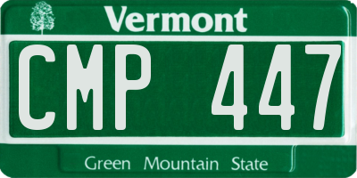 VT license plate CMP447