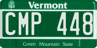 VT license plate CMP448