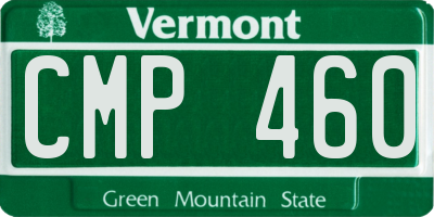 VT license plate CMP460