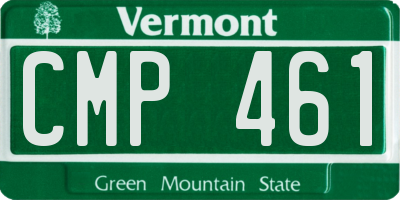 VT license plate CMP461