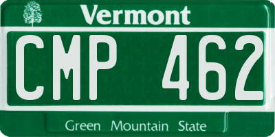 VT license plate CMP462