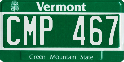 VT license plate CMP467