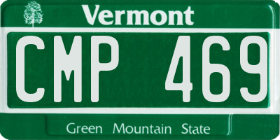 VT license plate CMP469