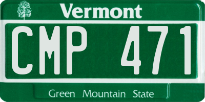 VT license plate CMP471