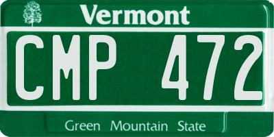 VT license plate CMP472