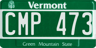 VT license plate CMP473