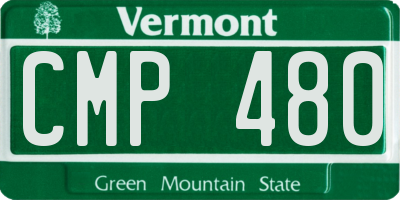 VT license plate CMP480