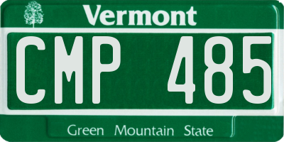 VT license plate CMP485