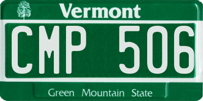 VT license plate CMP506