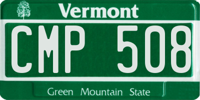 VT license plate CMP508