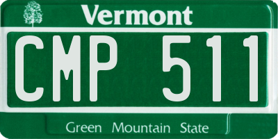 VT license plate CMP511