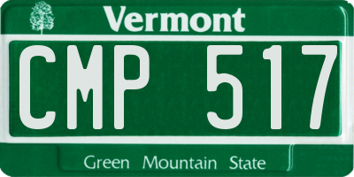 VT license plate CMP517