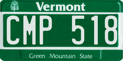 VT license plate CMP518