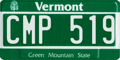 VT license plate CMP519