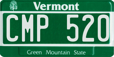 VT license plate CMP520