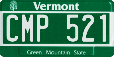 VT license plate CMP521