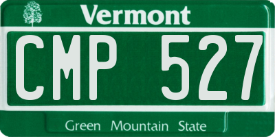 VT license plate CMP527