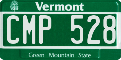 VT license plate CMP528
