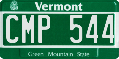 VT license plate CMP544
