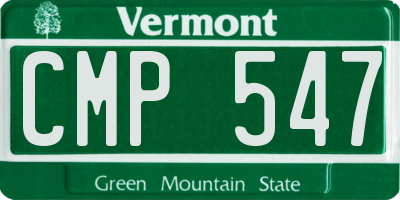 VT license plate CMP547