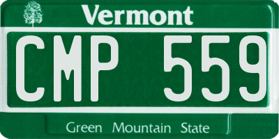 VT license plate CMP559