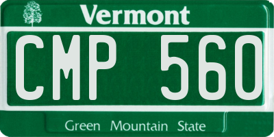 VT license plate CMP560
