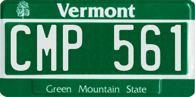 VT license plate CMP561