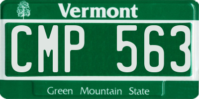 VT license plate CMP563