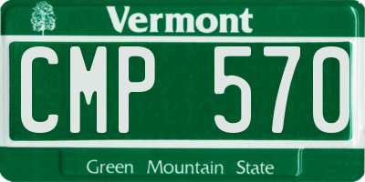 VT license plate CMP570