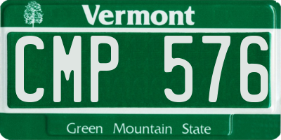 VT license plate CMP576